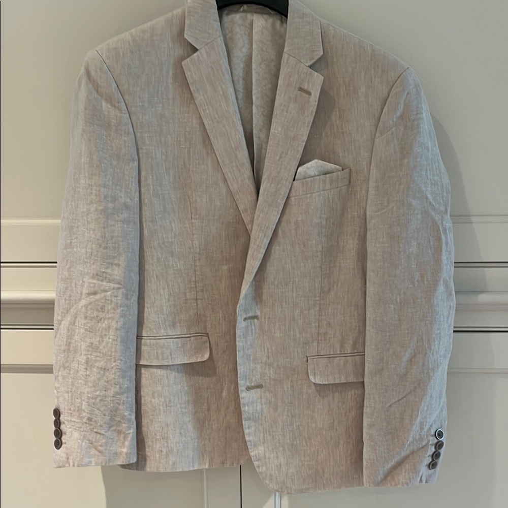 Bar III Tan Sport Coat with Textured Fabric